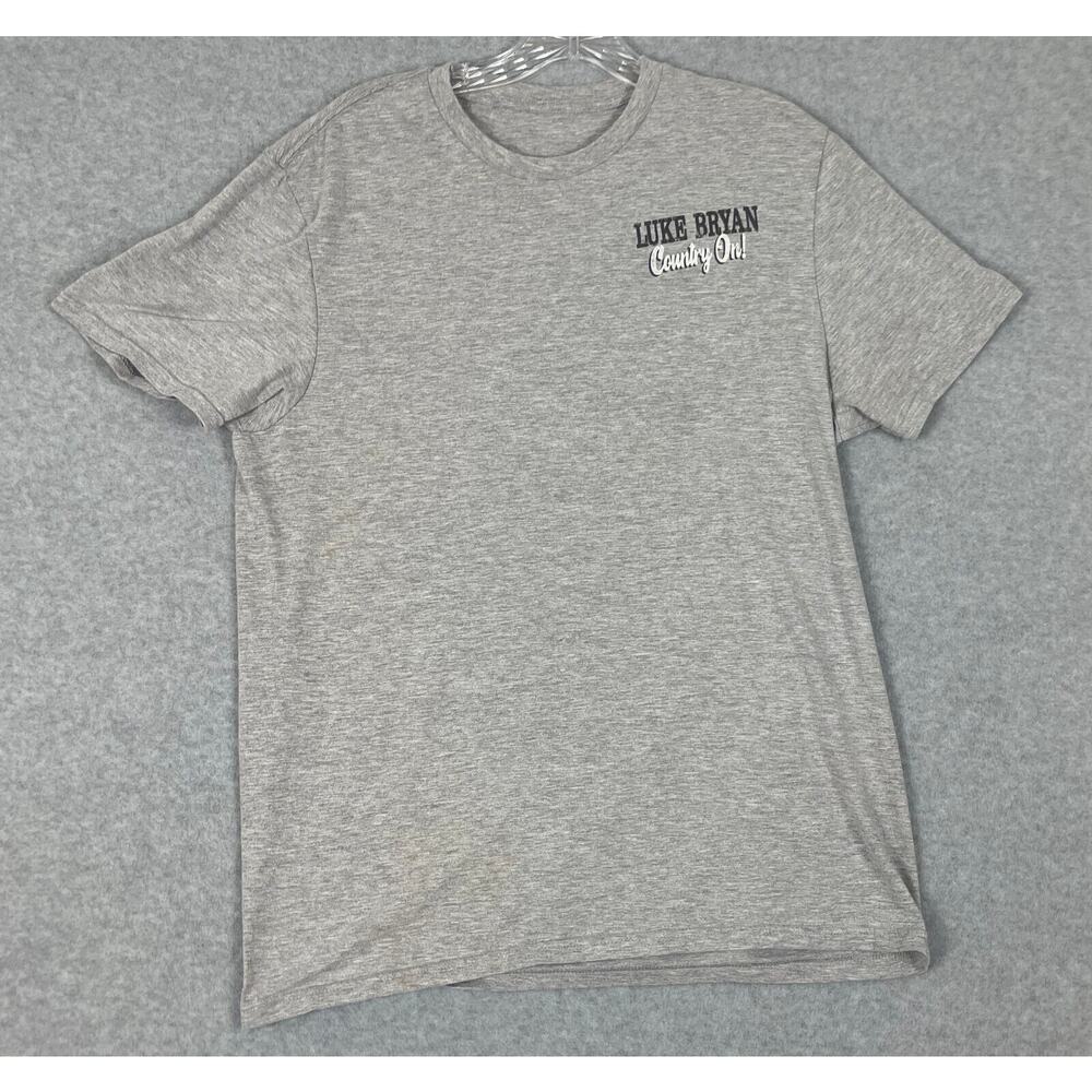 Luke‎ Bryan Country On! Music T Shirt Size S Grey